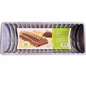 Fox Run Non-Stick Carbon Steel Rehrucken/Almond Cake Loaf Pan Metallic NEW